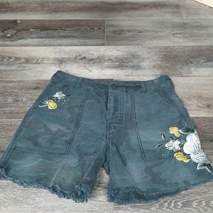 Free People  floral shorts